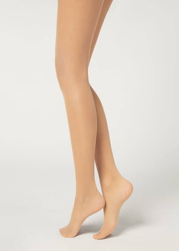 Mallas Calzedonia 20 Denier Essential Invisible Sheer Mujer Beige | CL1145RW
