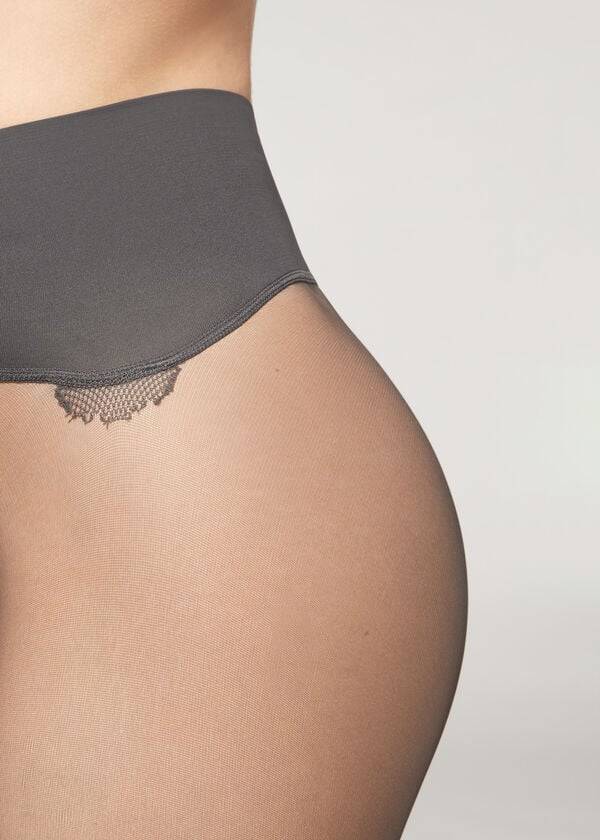 Mallas Calzedonia 20 Denier Seamless Totally Invisible Sheer Mujer Gris | CL1151PQ