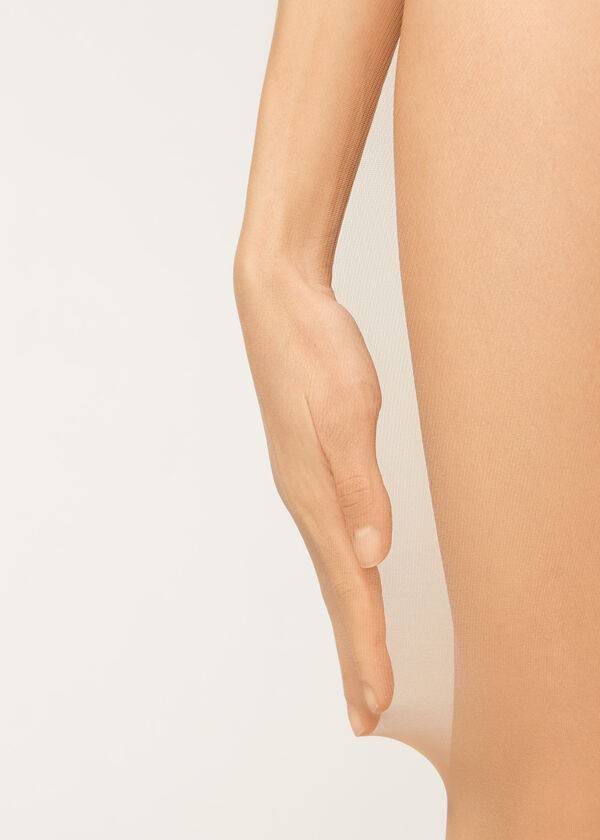 Mallas Calzedonia 20 Denier Seamless Totally Invisible Sheer Mujer Beige | CL1153SO