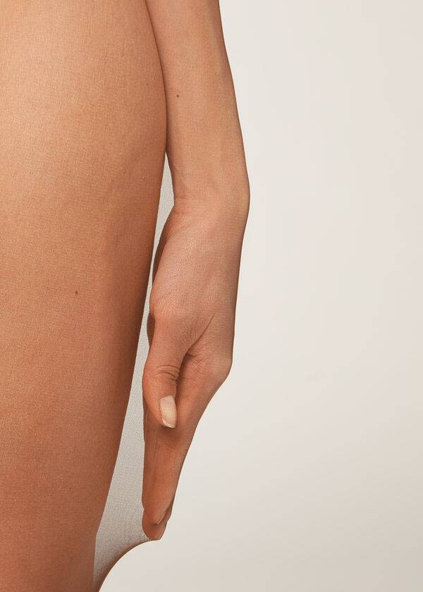 Mallas Calzedonia 20 Denier Sheer Matte Sheer Mujer Cafe | CL1161ZG