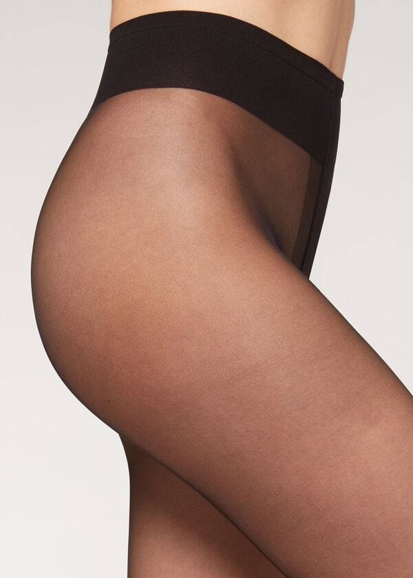 Mallas Calzedonia 20 Denier Sheer Matte Sheer Mujer Negras | CL1162XF