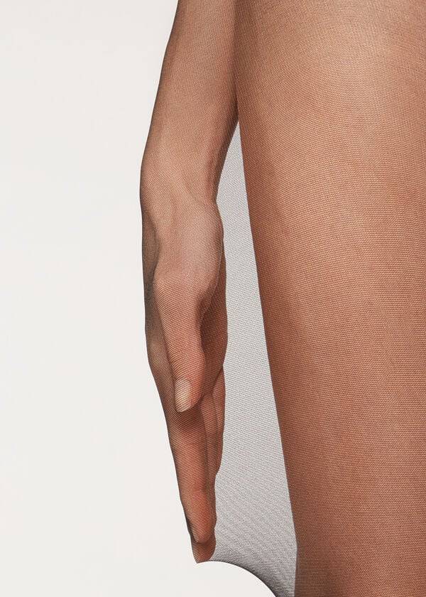 Mallas Calzedonia 20 Denier Ultra Comodidad Sheer Mujer Negras | CL1171RW