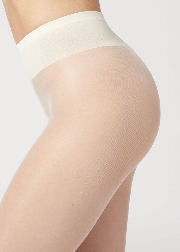 Mallas Calzedonia 20 Denier Ultra Comodidad Sheer Sexy Mujer Blancas | CL1173YU