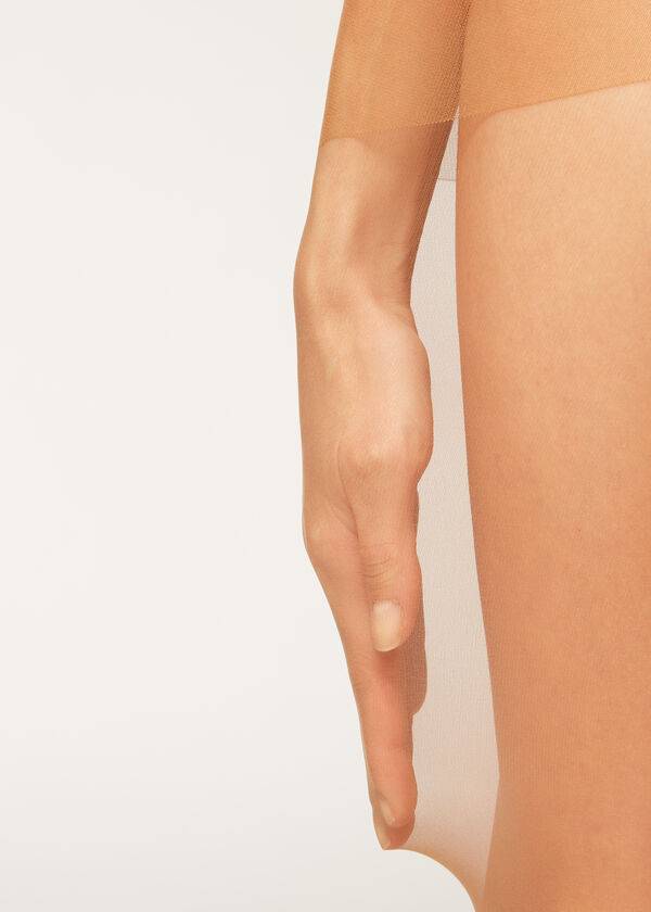 Mallas Calzedonia 20 denier essential matt Sheer Mujer Beige Marrones | CL1146TV