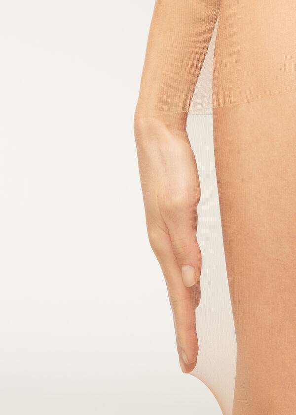 Mallas Calzedonia 20 denier essential matt Sheer Mujer Marrones | CL1147YU