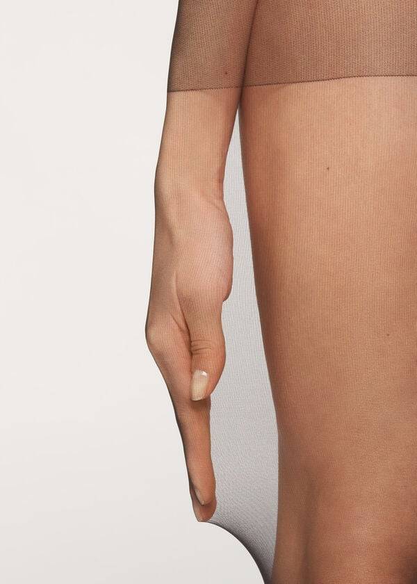 Mallas Calzedonia 20 denier essential matt Sheer Mujer Negras | CL1149IS