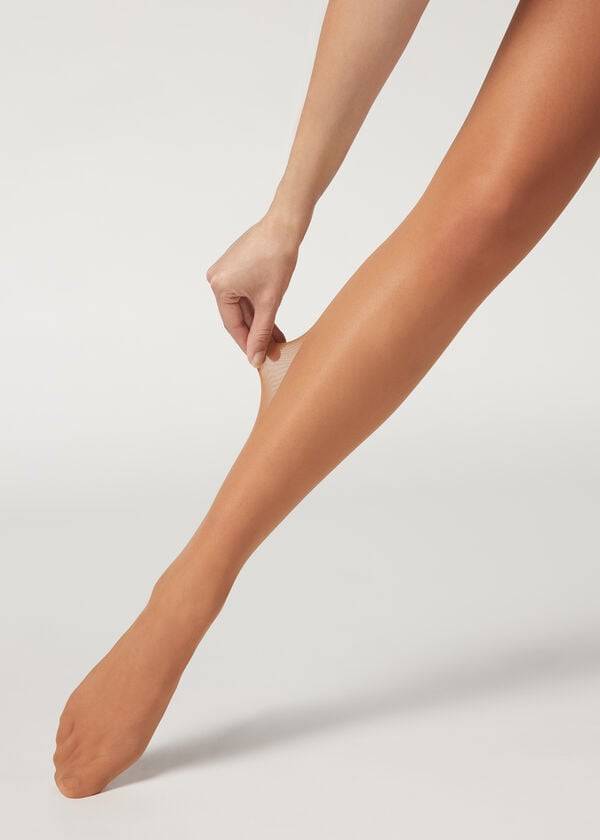 Mallas Calzedonia 30 Denier Sheer Shaping with Control Top Mujer Marrones | CL1182GL