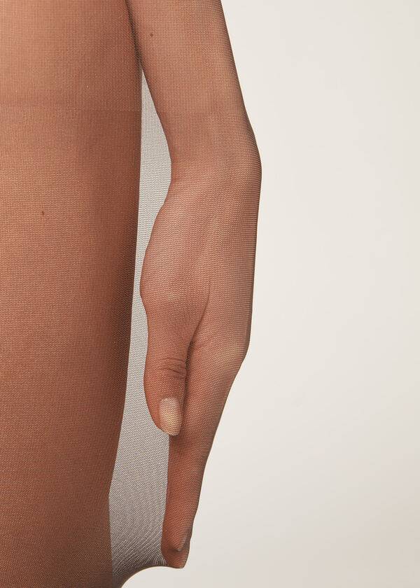 Mallas Calzedonia 30 Denier Sheer Shaping with Control Top Mujer Gris | CL1186LH