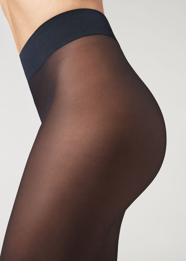Mallas Calzedonia 30 Denier Total Comodidad Soft Touch Opaque Mujer Azules | CL1013WY