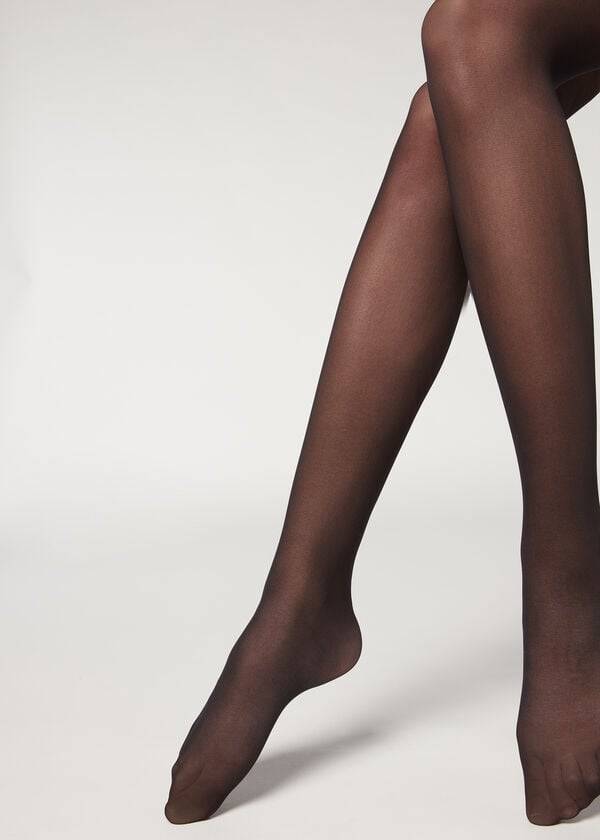 Mallas Calzedonia 30 Denier Total Shaper Sheer Sexy Mujer Negras | CL1194QZ