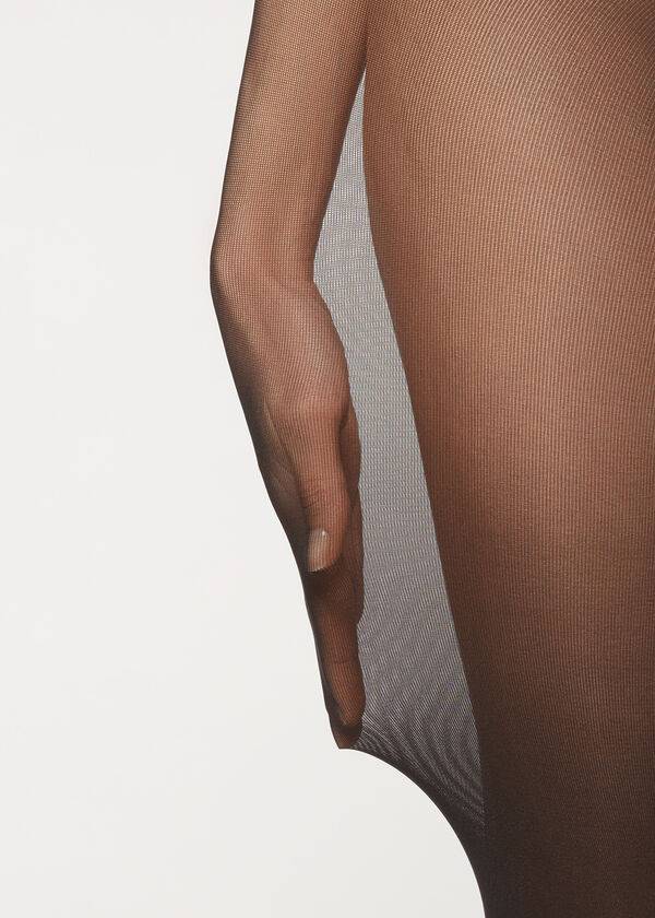 Mallas Calzedonia 30 Denier Totally Invisible Opaque Mujer Negras | CL1020OR