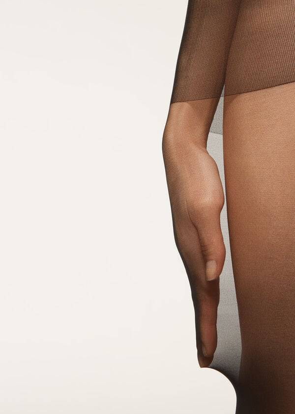 Mallas Calzedonia 40 Denier Action Medium Sheer Mujer Negras | CL1196EX