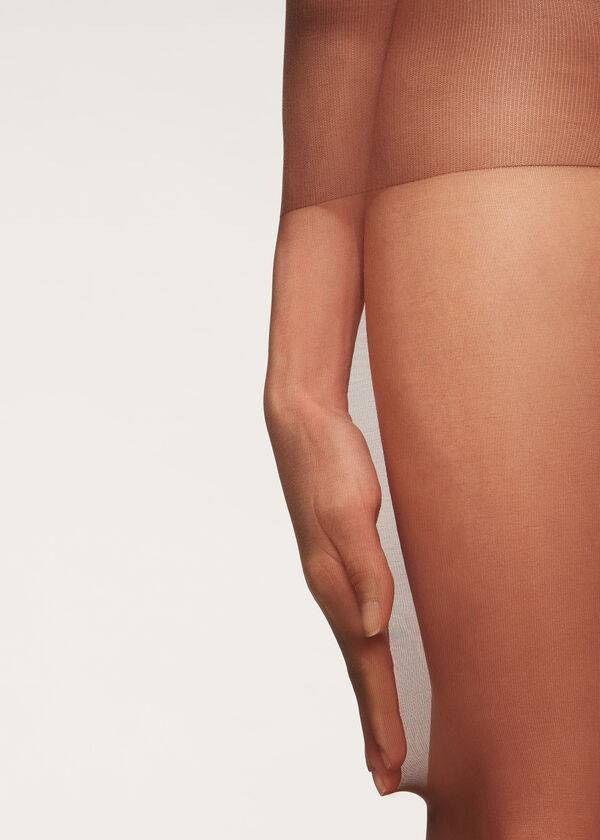 Mallas Calzedonia 40 Denier Action Medium Sheer Mujer Cafe | CL1197RW