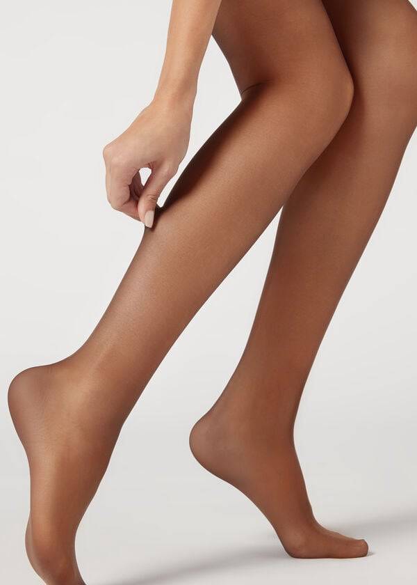 Mallas Calzedonia 40 Denier Action Medium Sheer Mujer Cafe | CL1197RW