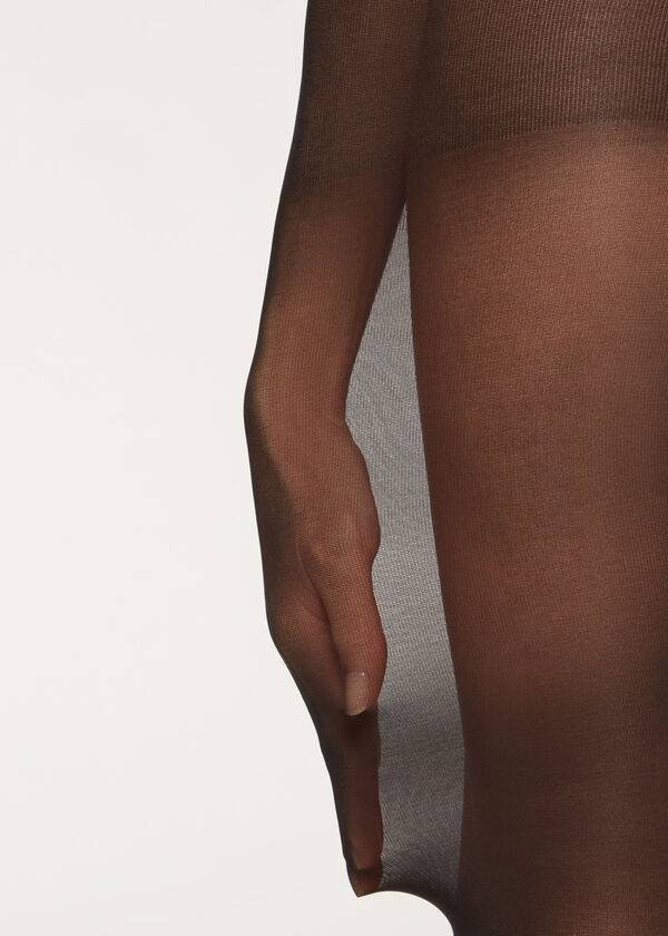 Mallas Calzedonia 40 Denier Action Strong Sheer Mujer Negras | CL1201IS