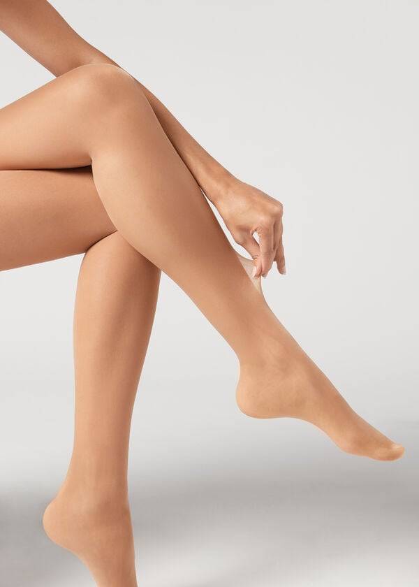 Mallas Calzedonia 40 Denier Sheer Mujer Beige | CL1203PQ