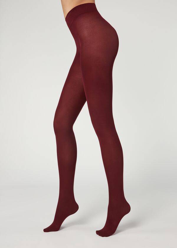 Mallas Calzedonia 50 Denier Total Comodidad Soft Touch Opaque Mujer Burdeos | CL1026GL