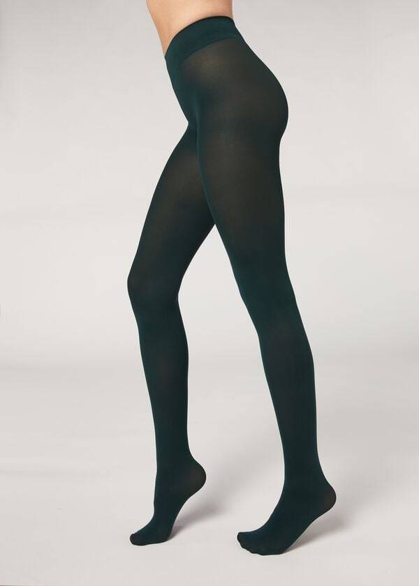 Mallas Calzedonia 50 Denier Total Comodidad Soft Touch Opaque Mujer Verde | CL1031ZG