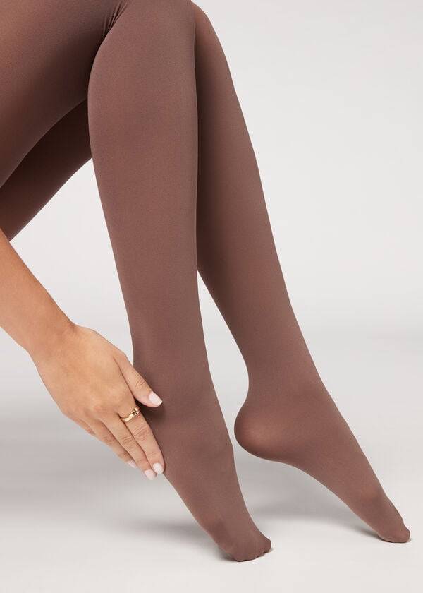 Mallas Calzedonia 50 Denier Total Comodidad Soft Touch Patterned Mujer Marrones | CL1077FM