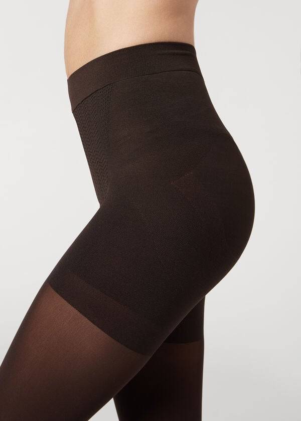 Mallas Calzedonia 50 Denier Total Shaper Opaque Mujer Cafe | CL1037MA