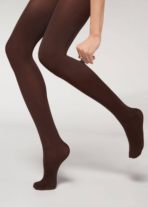 Mallas Calzedonia 50 Denier Totally Invisible Opaque Mujer Cafe | CL1041RW