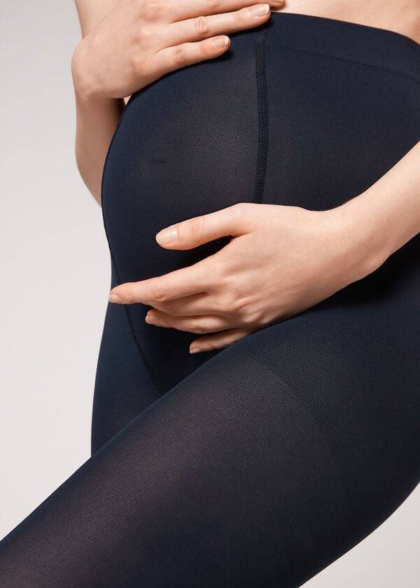 Mallas Calzedonia 60 Maternity Denier Mujer Azules | CL1003KI