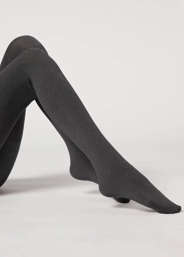 Mallas Calzedonia 80 Denier Super Opaque Total Shaper Mujer Gris | CL1047PQ