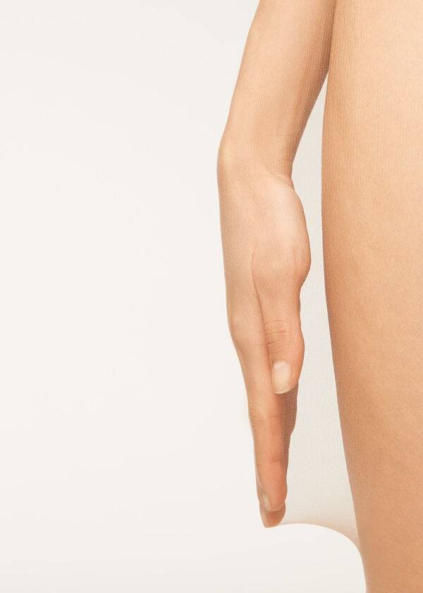Mallas Calzedonia 8 Denier Resistant Sheer Mujer Kaki | CL1215CE
