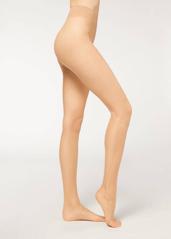 Mallas Calzedonia 8 Denier Resistant Sheer Mujer Kaki | CL1215CE