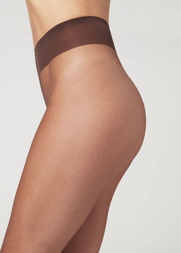 Mallas Calzedonia 8 Denier Ultra Sheer Mujer Cafe | CL1218NB