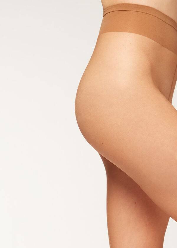 Mallas Calzedonia 8 Denier Ultra Sheer Mujer Marrones | CL1219MA