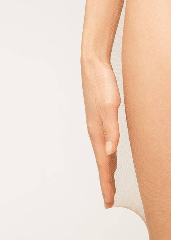 Mallas Calzedonia 8 Denier Ultra Sheer Mujer Beige Marrones | CL1220QZ