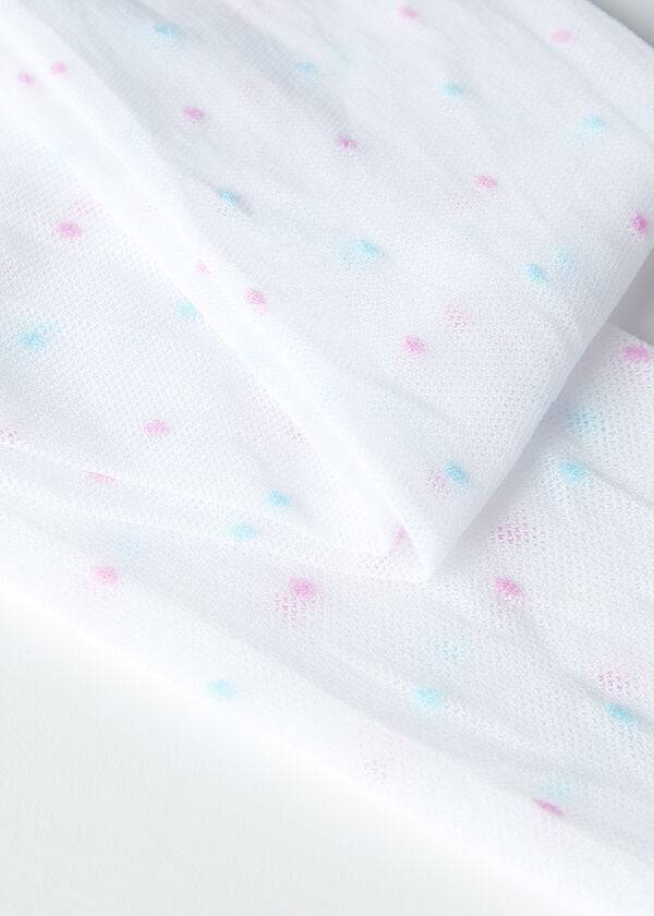 Mallas Calzedonia All-Over Polka-Dot Tulle Niños Blancas | CL2955SO