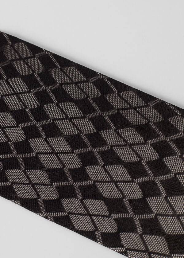 Mallas Calzedonia Argyle Eco Mesh Niños Negras | CL2957PQ