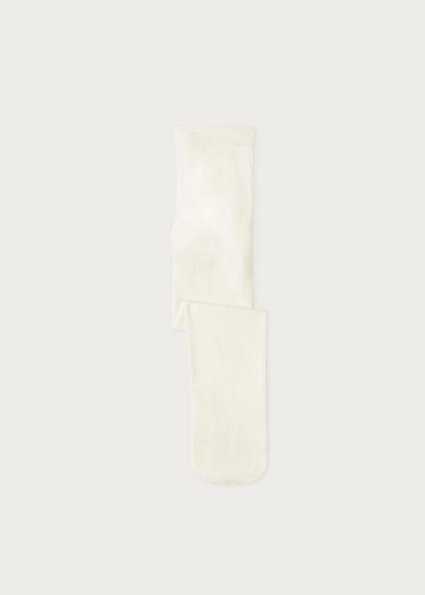 Mallas Calzedonia Eco Algodon Niños Blancas | CL2967MA