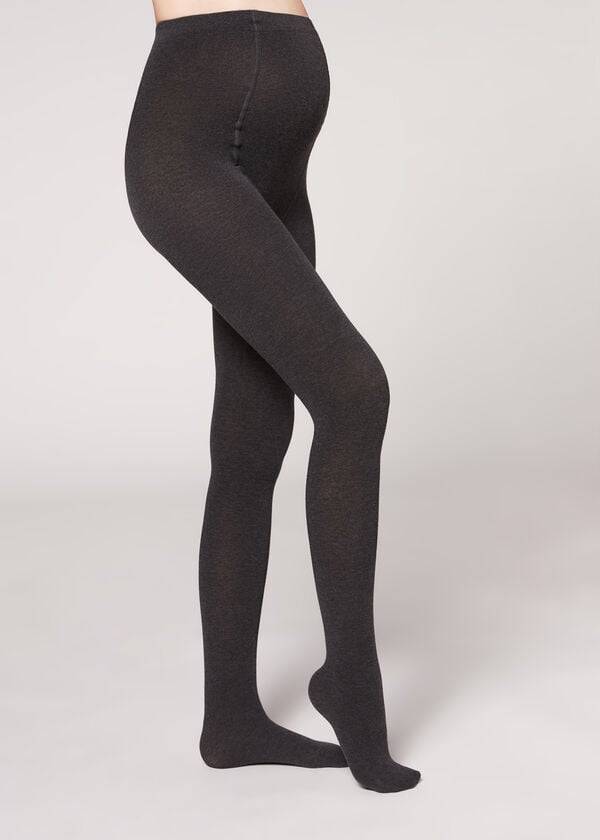 Mallas Calzedonia Maternity with Cashmere Opaque Mujer Gris | CL1050DN