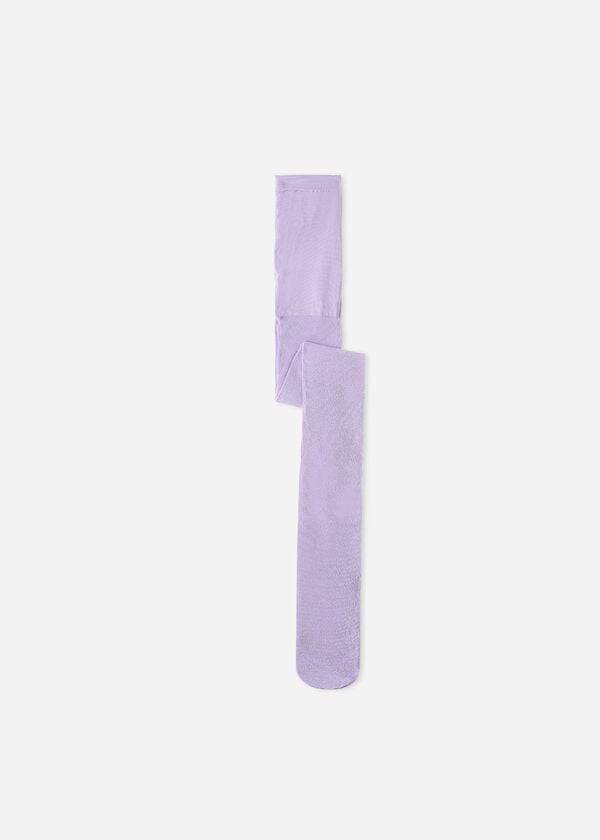 Mallas Calzedonia Opaque 70 Denier Glitter Niños Moradas | CL2992WY