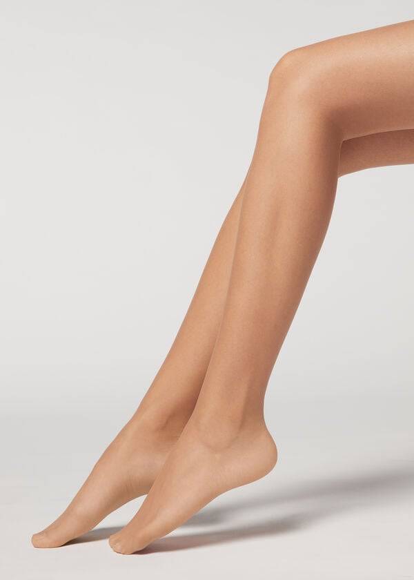 Mallas Calzedonia Premium Matt Second Skin 15 Denier Sheer Mujer Beige | CL1233FM