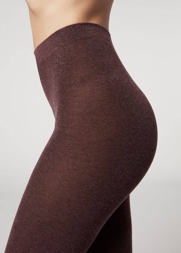 Mallas Calzedonia Soft Modal and Cashmere Blend Opaque Mujer Rojas | CL1063MA