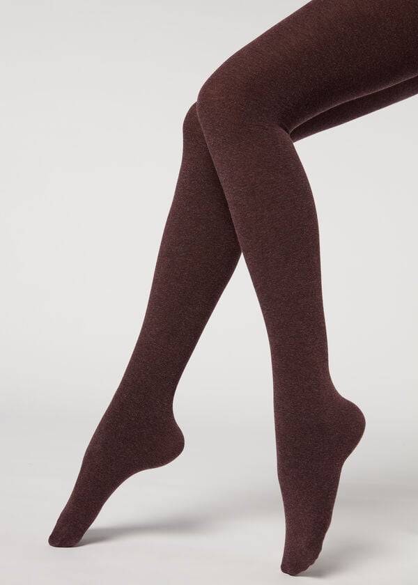 Mallas Calzedonia Soft Modal and Cashmere Blend Opaque Mujer Rojas | CL1063MA