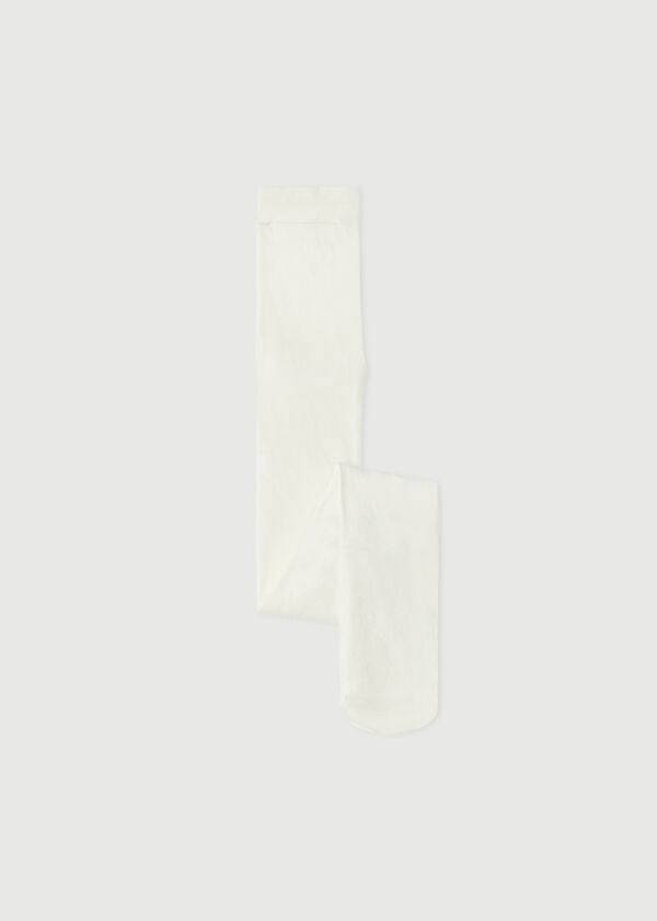 Mallas Calzedonia Super Opaque with Cashmere Deporte Niños Blancas | CL3009EX