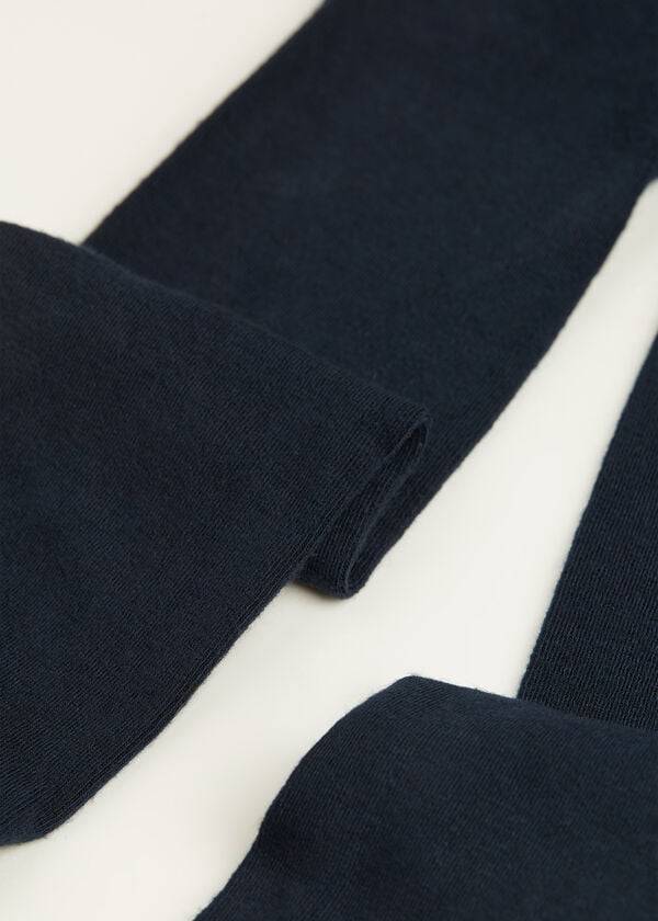 Mallas Calzedonia Super Opaque with Cashmere Niños Azules | CL3010WY