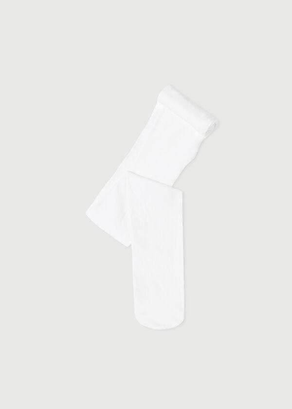 Mallas Calzedonia Super Opaque with Cashmere Niños Blancas | CL3013NB