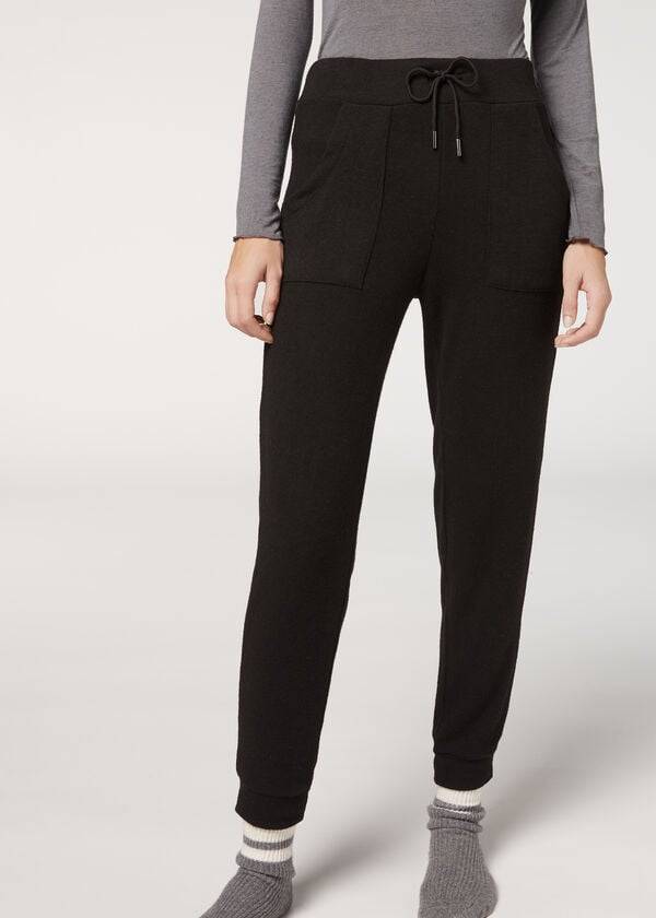 Pantalones Calzedonia Cashmere Blend Stretch Mujer Negras | CL2714FM