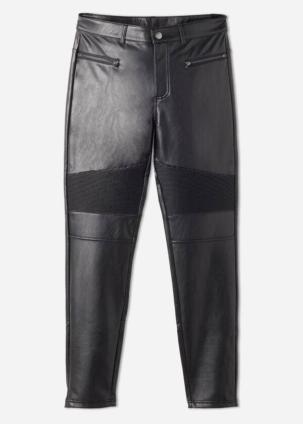 Pantalones Calzedonia Coated Thermal Flaco Ciclismo Mujer Negras | CL2722YU