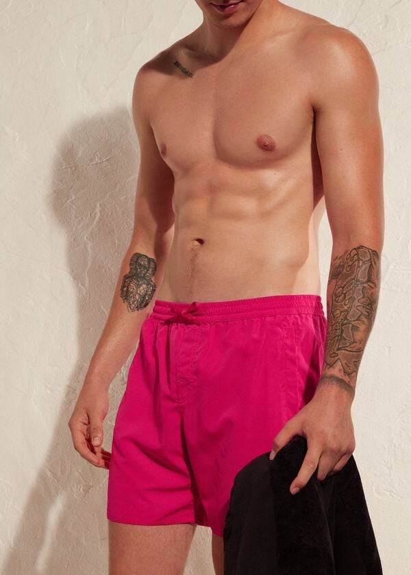 Traje De Baño Calzedonia Formentera Deporte Hombre Rosas | CL2947ZG