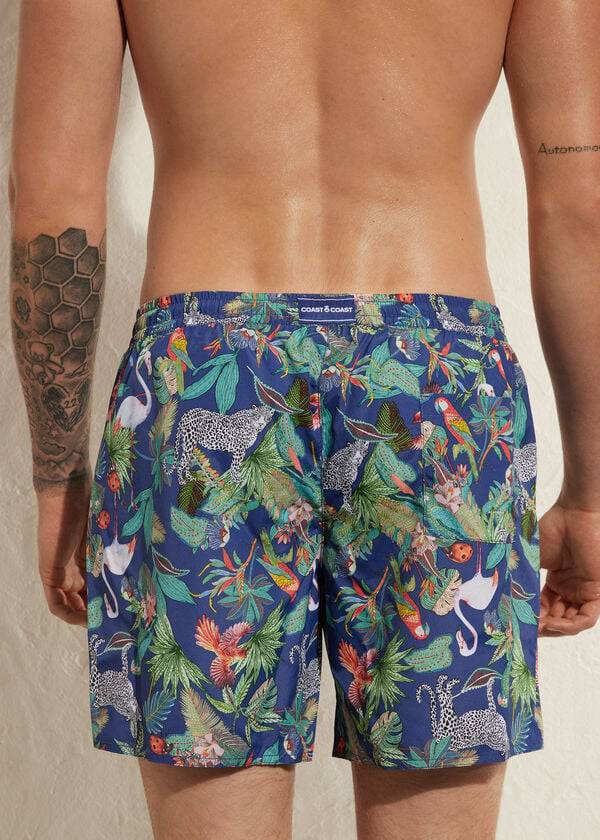 Traje De Baño Calzedonia Formentera Hombre Verde Azules | CL2919RW
