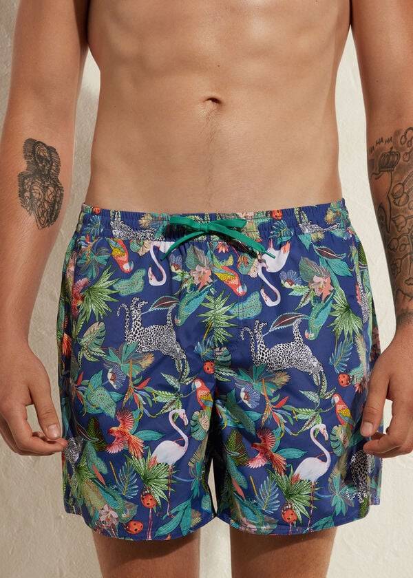 Traje De Baño Calzedonia Formentera Hombre Verde Azules | CL2919RW