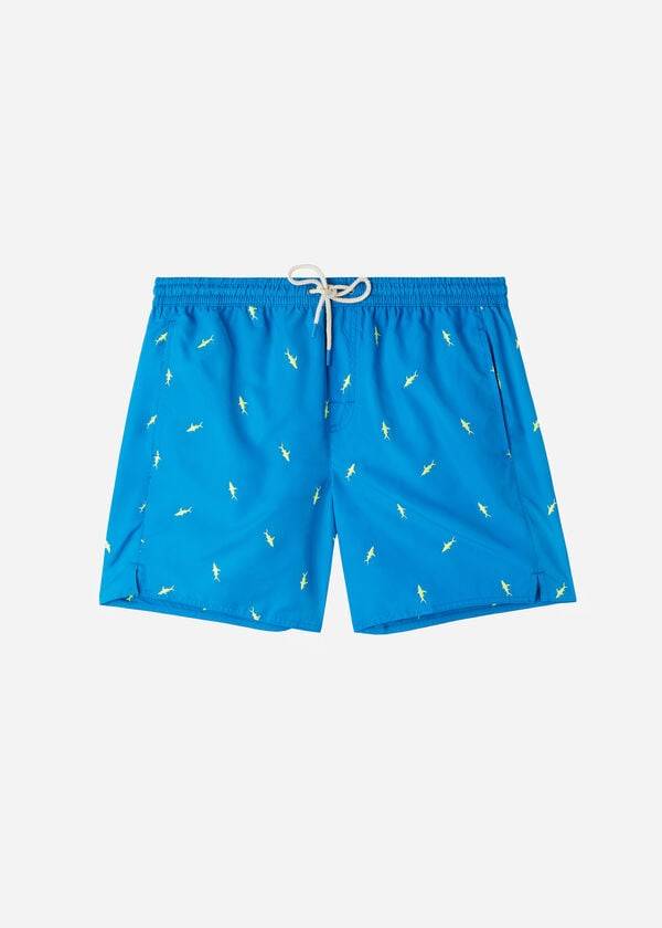 Traje De Baño Calzedonia Formentera Hombre Azules Gris | CL2939WY