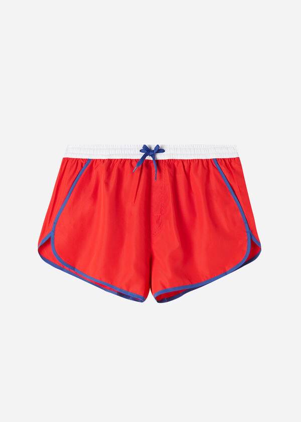 Traje De Baño Calzedonia Venice Beach Eco Hombre Rojas | CL2914OR